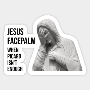 Jesus Facepalm Sticker